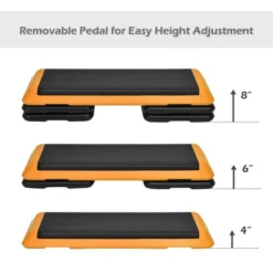 Costway Fitness Aerobic Step 43'' Cardio Adjust 4'' - 6'' - 8'' Exercise Stepper W/Risers -Costway GUEST e3223ebd 101b 4d58 9b7c 0fcb51f59c86