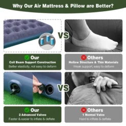 Costway 1-Person Compact Portable Pop-Up Tent/Camping Cot W/ Air Mattress & Sleeping Bag -Costway GUEST e33c3868 4904 4cca acbf 33d987a00b7c