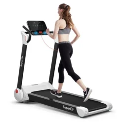 SuperFit 2.25HP Folding Electric Motorized Treadmill W/ Speaker WhiteBlackBlue -Costway GUEST e3c97fa1 69d5 4754 b82a 4f01f573cdf5