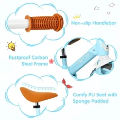 Honey Joy Kids Balance Bike Toddler Training Bicycle W/ Feetrests For 2-5 Years Old RedBluePink -Costway GUEST e4c9cddd bcc1 4fc1 8eee c583637dfc64