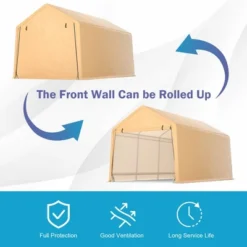 Costway 9x17 Ft Heavy Duty Carport Canopy PE Car Tent Steel Outdoor Garage Shelter -Costway GUEST e5be837d 42a3 46a1 ad30 7c0d971bc7fb