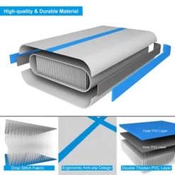 Costway 10' Inflatable Gymnastics Mat Air Track Floor Mats Water Buoyancy Pump Blue -Costway GUEST e6ae7bee 8059 4254 97ed c92969d3b4fb