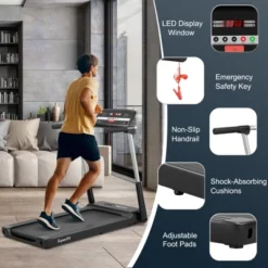 Superfit 2.25HP Folding LED Treadmill Electric Running Walking Machine With APP Control Gym -Costway GUEST e82fa35a 8156 4569 8b6b 01db3eab39f1