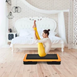 Costway Fitness Aerobic Step 43'' Cardio Adjust 4'' - 6'' - 8'' Exercise Stepper W/Risers -Costway GUEST eaef5a6f 0135 4f96 906c c71dc75c4326