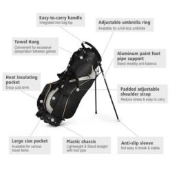 Costway Golf Stand Bag Portable Lightweight Golf Carry Club Bag W/ 8-way Divider 19 Costway Golf Stand Bag Portable Lightweight Golf Carry Club Bag W/ 8-way Divider -Costway GUEST ed20a01c 5004 4808 8bde 737074b84269