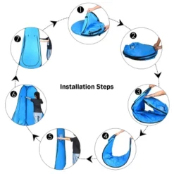 Costway Portable Pop Up Camping Fishing Bathing Shower Toilet Changing Tent Room Blue -Costway GUEST ede73c6c 3ca3 4bd8 a8d7 dd4d3f912946