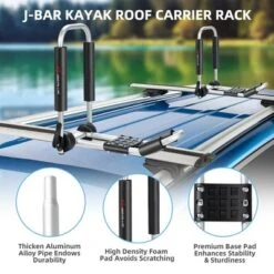 Costway J-Bar Kayak Roof Rack Folding Universal Kayak Rack For Canoe Surfboard -Costway GUEST ee2e72fe 4177 425d 90c0 05086dfbff48
