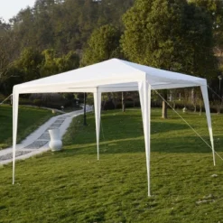 Costway 10'x10' Outdoor Heavy Duty Pavilion Cater Events Outdoor Party Wedding Tent White -Costway GUEST ee565e56 5ccf 4c98 a2f9 fb2206278491