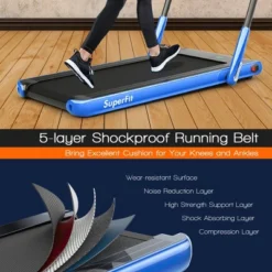 SuperFit 2.25HP 2 In 1 Foldable Under Desk Treadmill Remote Control 22 SuperFit 2.25HP 2 In 1 Foldable Under Desk Treadmill Remote Control -Costway GUEST ee6b66e9 44a8 44df 9616 3c706492ba86