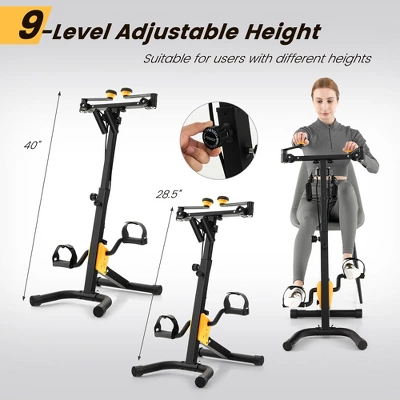 Costway Folding Pedal Exercise Bike With Adjustable Resistance Full Body Home Rehab Machine 7 Costway Folding Pedal Exercise Bike With Adjustable Resistance Full Body Home Rehab Machine - Image 5