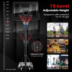 Costway 4.25-10FT Portable Adjustable Basketball Hoop System With 44'' Backboard 2 Nets 19 Costway 4.25-10FT Portable Adjustable Basketball Hoop System With 44'' Backboard 2 Nets -Costway GUEST f0a1aed2 2858 41b6 ac1f 4e37a16e6fba