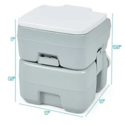 Costway 5.3 Gallon 20L Portable Travel Toilet RV Camping Indoor Outdoor Potty Commode -Costway GUEST f1607be8 2efc 4590 afc5 c977e40fa142