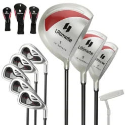 Costway 9 PCS Women's Complete Golf Club Set Right Handed With 460cc Alloy Driver Irons Pink/Red -Costway GUEST f2e2b269 83db 4e9e 8eae 86a10a5c47b9