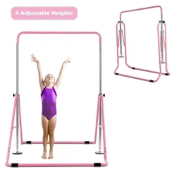 Costway Expandable Gymnastics Training Bar Adjustable Junior Horizontal Kip Bar Foldable -Costway GUEST f3710aaf 38bc 4789 bf40 216a996c725e