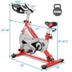 Costway Indoor Stationary Exercise Cycle Bike Bicycle Workout W/ Large Holder Red -Costway GUEST f3ded592 8639 4e2e 86b8 0998ed1fbc28