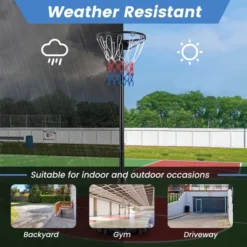 Costway 8.5-10FT Adjustable Basketball Hoop Goal With Fillable Base Wheel Shooting Practice 13 Costway 8.5-10FT Adjustable Basketball Hoop Goal With Fillable Base Wheel Shooting Practice -Costway GUEST f4d94cfb 75de 4486 bdfb b6d1e8976c0f