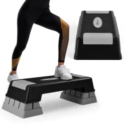 Costway Aerobic Exercise Stepper Trainer W/Riser Adjustable Height 5''- 7''- 9'' PurpleBlueGray -Costway GUEST f6a4cf18 c521 49bc b50b 5a88ef70590a