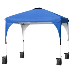 10x10 FT Outdoor Pop Up Tent Canopy Height Adjustable Sun Shelter W/ Roller Bag -Costway GUEST f722444f 626f 4525 b4f8 81456b62efea