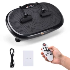 Costway Mini Vibration Plate Whole Body Fitness Platform W/Loop Bands SilverBlack -Costway GUEST f88eb2a7 5a4d 4cd3 aaa5 d038963b1655