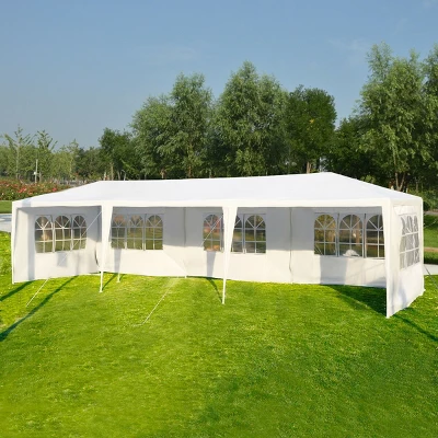Costway 10'x30' Party Wedding Tent Canopy Heavy Duty Pavilion 5 Sidewall 3 Costway 10'x30' Party Wedding Tent Canopy Heavy Duty Pavilion 5 Sidewall