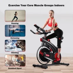 SuperFit Stationary Exercise Bike Silent Belt Drive Cycling Bike -Costway GUEST fbd4e067 4320 4bb2 ad96 92f2a97fc11c
