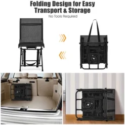 Costway Folding 360° Silent Swivel Hunting Chair Blind Chair All-weather Outdoor -Costway GUEST fc7169c9 ceb4 4e14 8cd3 12faceacc123
