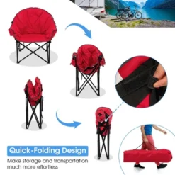 2 PCS Oversized Folding Padded Camping Moon Saucer Chair Bag Outdoor Fishing RedNavy BrownGrey 16 2 PCS Oversized Folding Padded Camping Moon Saucer Chair Bag Outdoor Fishing RedNavy BrownGrey -Costway GUEST fe2a0f9f d935 4538 b9f7 c2e89563adb2